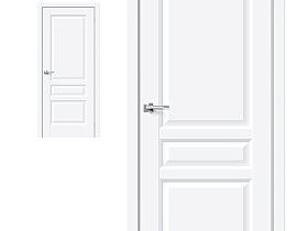 Межкомнатная дверь mr.wood Эмалит Неоклассик-34 White Silk